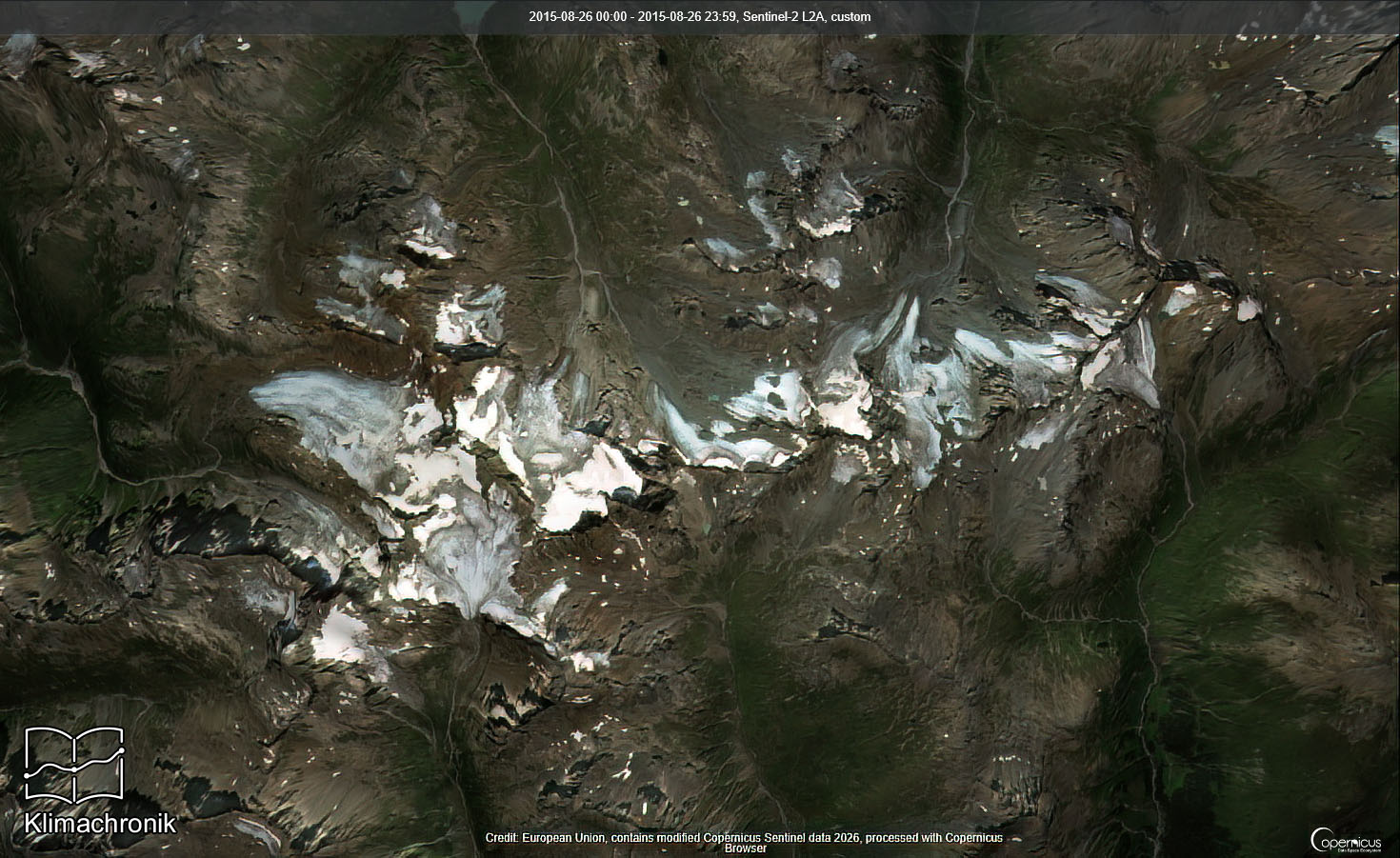 Satellite image of glacier AT_gl_481 in 2015, two-dimensional view